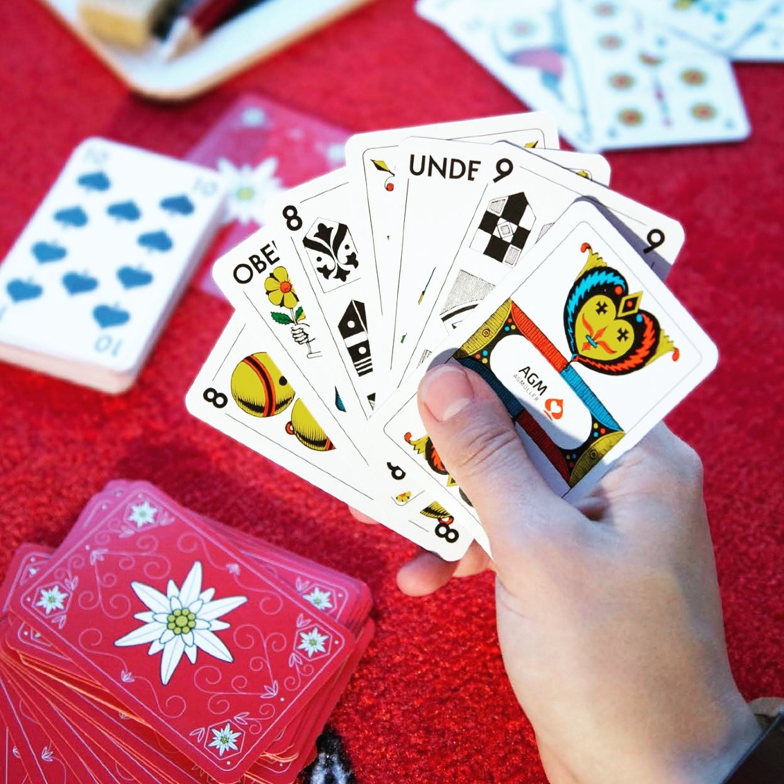 Tapis de carte avec 1 jeu de carte – Fédération Suisse d'Elevage